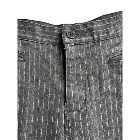 Lauren Jeans Co. Ralph Lauren Black White Pin Stripes Jeans Straight Leg Denim - Picture 6 of 9